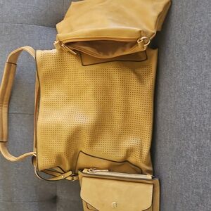 Faux Leather Boho Bag 3 In 1